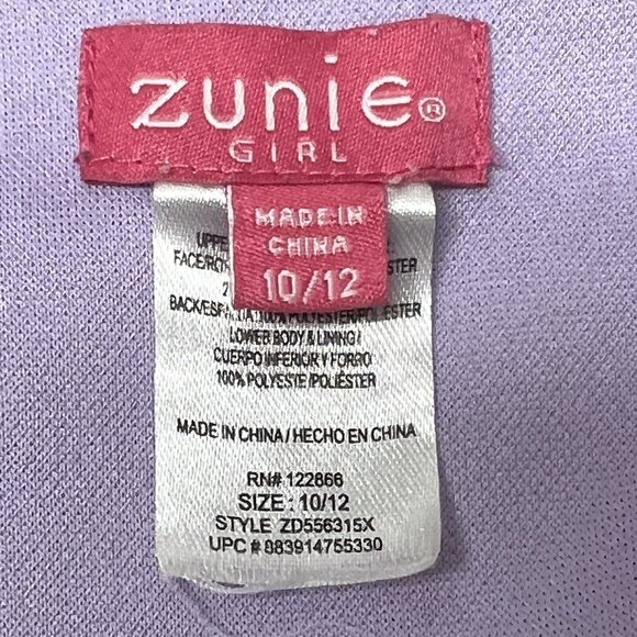 Zunie Girl’s Dress Size 10/12 Pink Ombre Sparkle Glitter Sleeveless Tiered M L - Picture 8 of 10